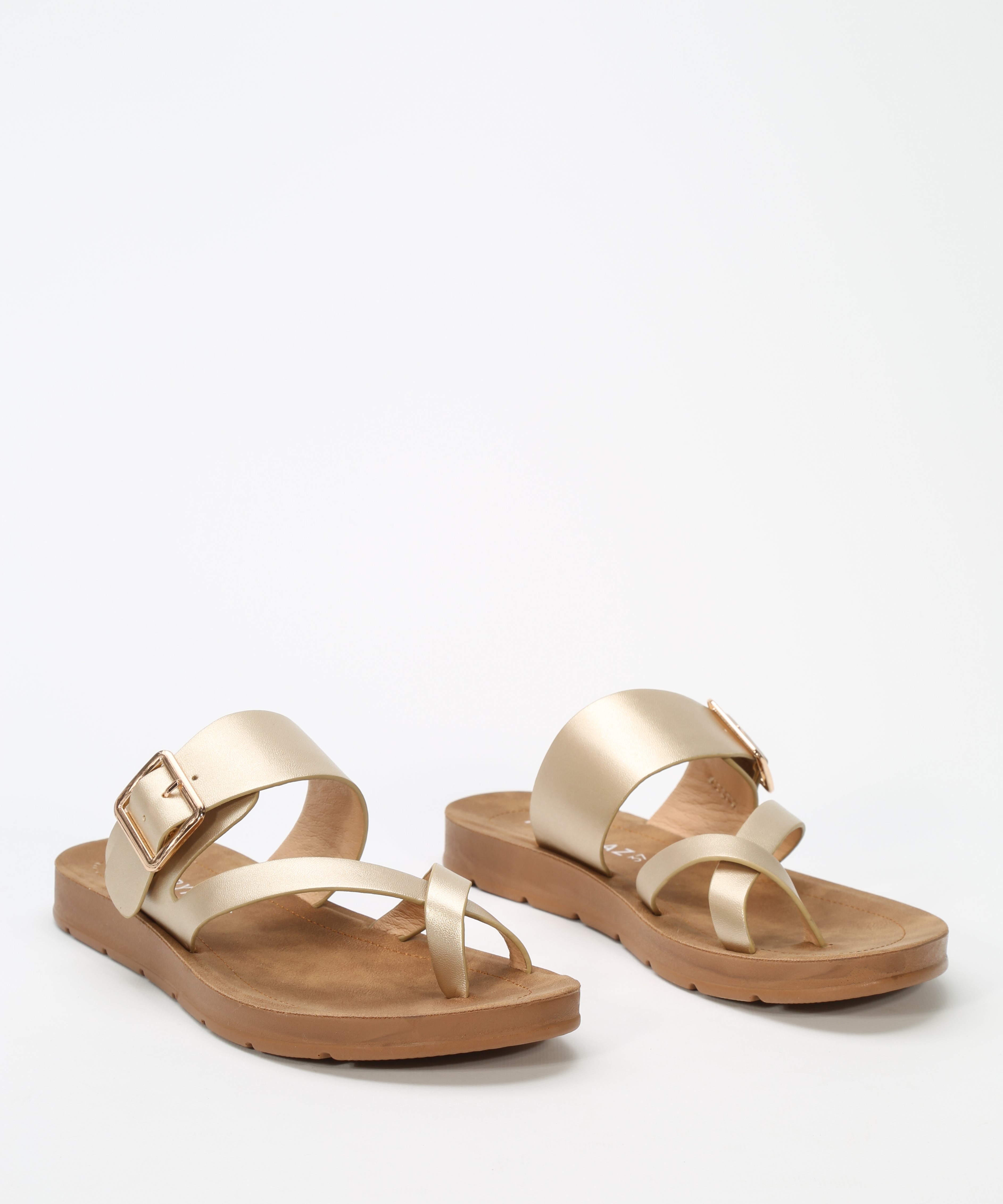 Sandalias planas hebilla image number null